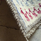 ミニギャッベ 36×40cm イラン手織り 一点物 チェアマット