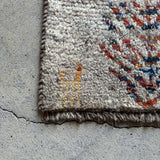 ミニギャッベ 38×36cm イラン手織り 一点物 チェアマット