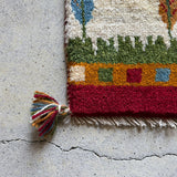 ミニギャッベ 43×47cm イラン手織り 一点物 チェアマット 