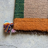 ミニギャッベ　41×40cm イラン手織り　チェアマット