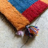 ミニギャッベ　41×40cm イラン手織り　チェアマット