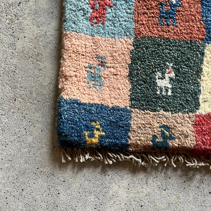 Mini Gabbeh 37×42<span>ミニギャッベ 25040005