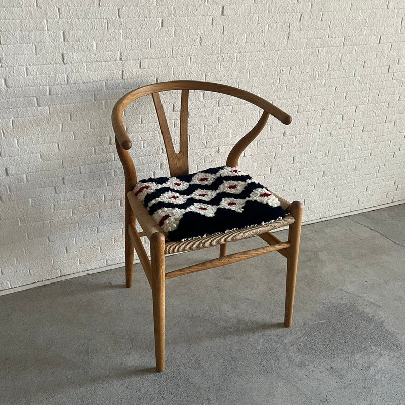まいにちノッティング 椅子敷き <span>38×38 菊花