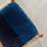 まいにちノッティング 椅子敷き<span> 35×42 コンビカラー / blue 長方形