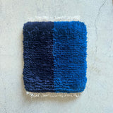 まいにちノッティング 椅子敷き<span> 35×42 コンビカラー / blue 長方形