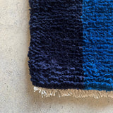 まいにちノッティング 椅子敷き<span> 35×42 コンビカラー / blue 長方形