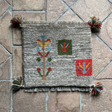 ミニギャッベ　40×45cm イラン手織り　チェアマット
