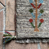 ミニギャッベ　40×45cm イラン手織り　チェアマット