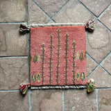 ミニギャッベ 40×38cm イラン手織り 一点物 チェアマット
