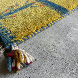 ミニギャッベ 37×41cm イラン手織り 一点物 チェアマット