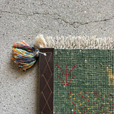 ミニギャッベ 39×39cm イラン手織り 一点物 チェアマット
