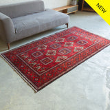 トライバル ラグ 220×125cm イラン手織り 一点物