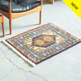トライバル ラグ 83×66cm イラン手織り 一点物