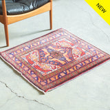 トライバル ラグ 76×70cm イラン手織り 一点物