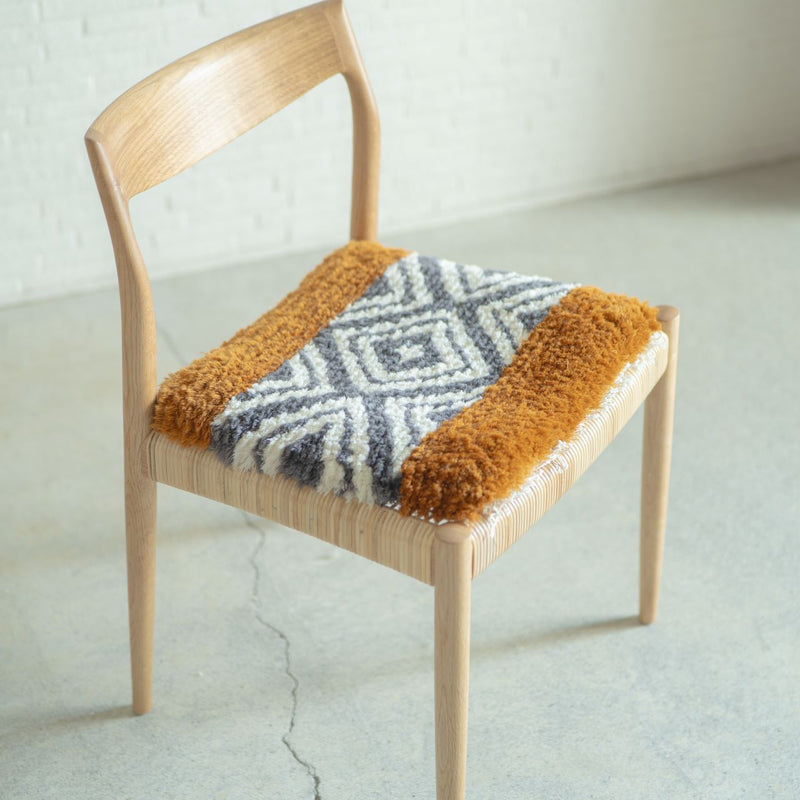 まいにちノッティング 椅子敷き 42×42 アラン模様