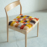 まいにちノッティング 椅子敷き 40×40 パッチワーク