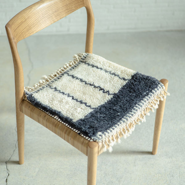 MINI BENI OUARAIN white×navy line <span>ミニベニワレン ホワイト×ネイビーライン</span>