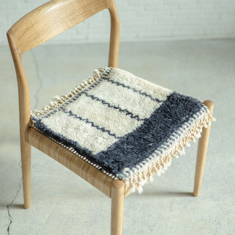 MINI BENI OUARAIN white×navy line <span>ミニベニワレン ホワイト×ネイビーライン</span>