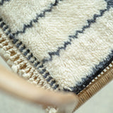 MINI BENI OUARAIN white×navy line <span>ミニベニワレン ホワイト×ネイビーライン</span>