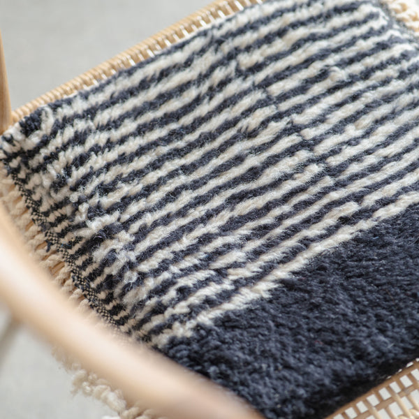 MINI BENI OUARAIN navy stripe <span>ミニベニワレン ネイビーストライプ </span>