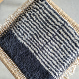 MINI BENI OUARAIN navy stripe <span>ミニベニワレン ネイビーストライプ </span>