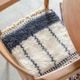 MINI BENI OUARAIN white×navy line <span>ミニベニワレン ホワイト×ネイビーライン</span>