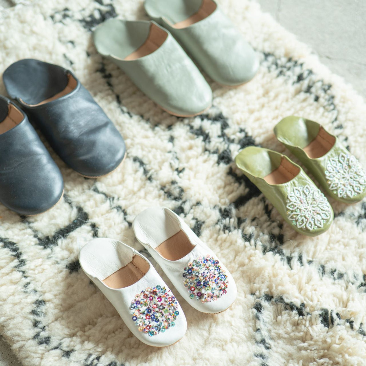 Moroccan Babouche Slippers for Kids モロッコバブーシュ スリッパ