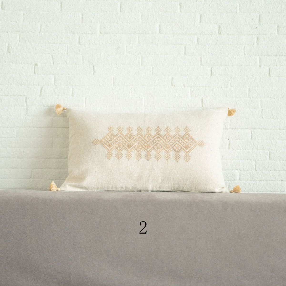 Fez embroidery Cushion 50×30 フェズ刺繡 クッション | G.E.M ONLINE