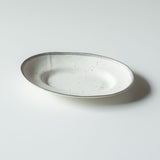 KODAMA TOKI MY DISH オーバルプレート シルバー23cm スープや副菜に使いやすい深めの磁器皿