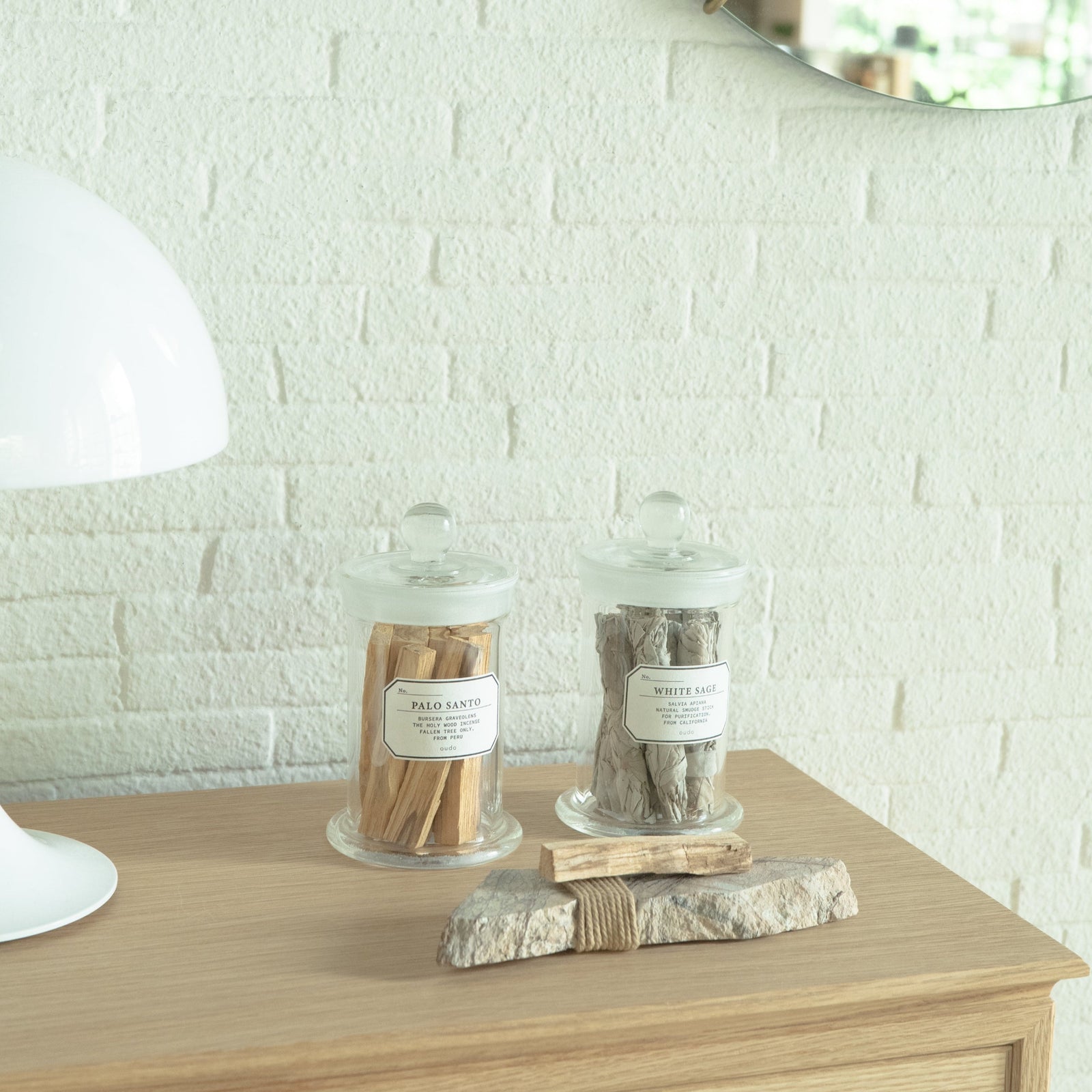 oudo White Sage Bandle in Specimen Bottle ホワイトセージ 標本瓶
